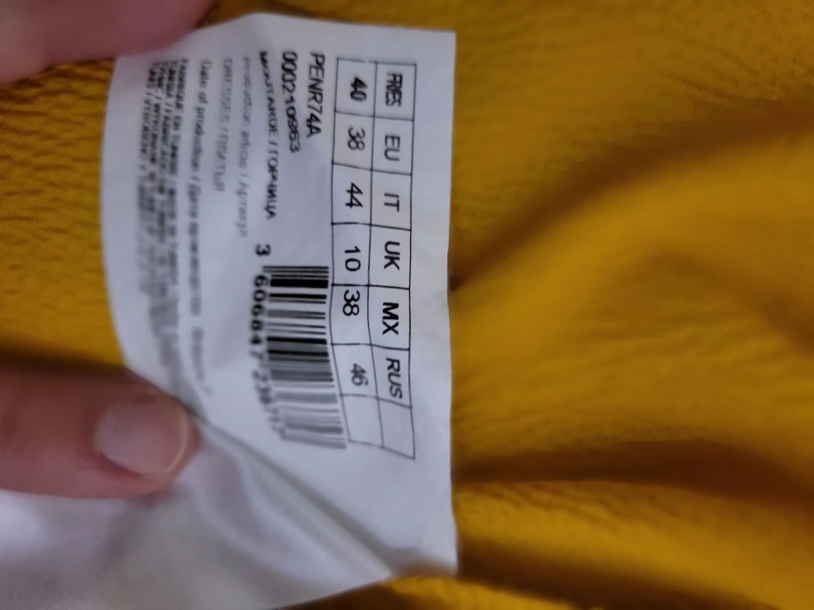 Vestido longo mostarda Naf Naf - Tamanho 40 – photo 9